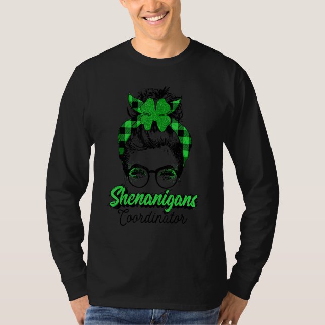 Funny Shenaniganss Coordinator St Patrick S Day T Shirt (Framsida)