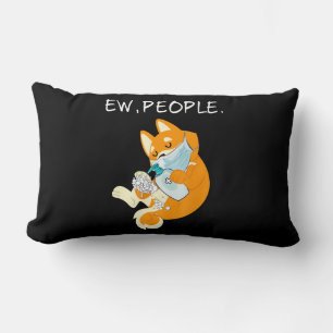 Funny Shiba Inu Hund Gift med unga Lumbarkudde