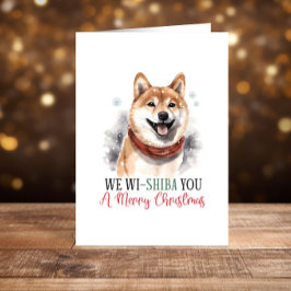 Funny Shiba Inu Hund jul Glad helg