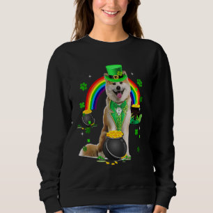 Funny Shiba Inud Leprechaun Shamrock St Patrick s T Shirt