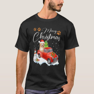 Funny Shih Tzu Hund Snö Lastbil jul Julafton Pajam T Shirt