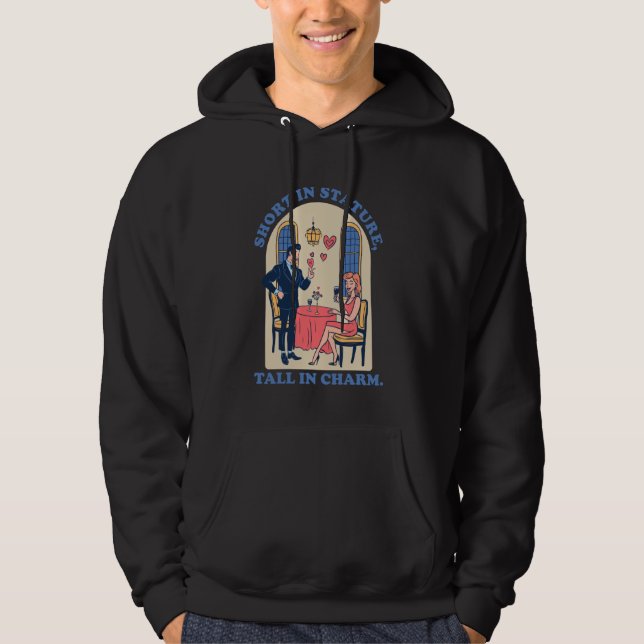 Funny Short King Short People Little Short Boys Sh Hoodie (Framsida)