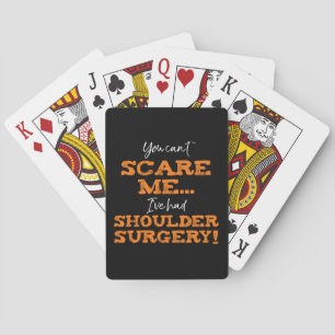 Funny Shoulder Surgery Recovery "Skräm" Casinokort