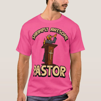 Funny ShrimpPrawn Pun för Christian Pastor T Shirt
