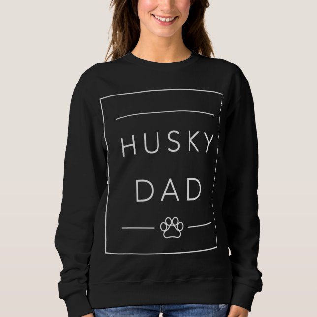 Funny Siberian husky Älskare Hund Pappa, Husky Hun T Shirt (Framsida)