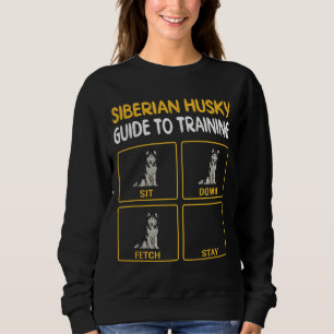 Funny Siberian husky Guide to Training Hund Obedie T Shirt