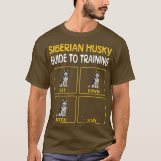 Funny Siberian husky Guide to Training Hund T Shirt