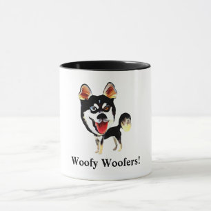 Funny Siberian husky Hund Mugg