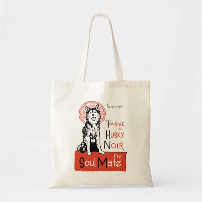 Funny Siberian husky Owner Gift Tygkasse (Framsidan)