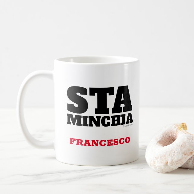 Funny Sicilian Italian Satt Minchia Mugg (Med munk)