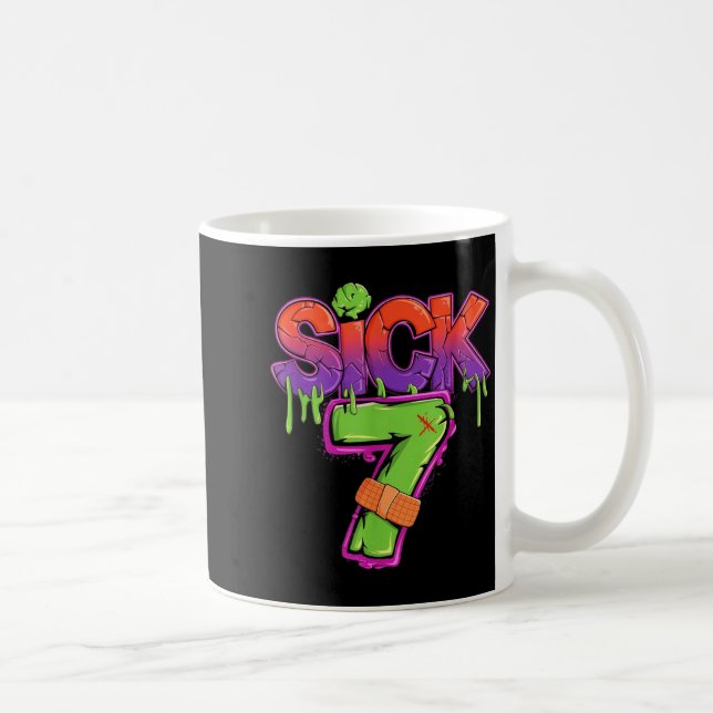 Funny Sick Seven 67 Funny Meme Sick Of 7  Kaffemugg (Höger)