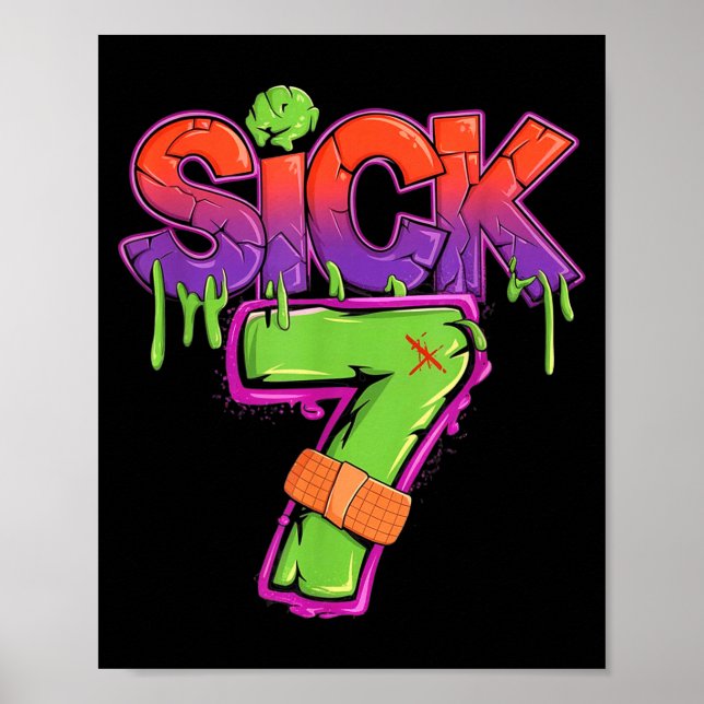 Funny Sick Seven 67 Funny Meme Sick Of 7  Poster (Framsidan)