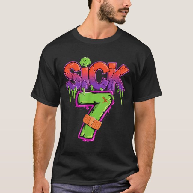 Funny Sick Seven 67 Funny Meme Sick Of 7  T Shirt (Framsida)