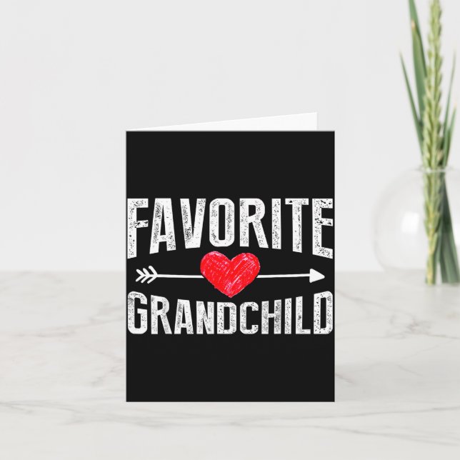 Funny Siled Granhildren Favorite Granhild  Kort (Framsida)