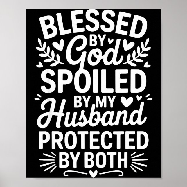 Funny Siled Wife Art For Women Girls Mpy Old Husba Poster (Framsidan)