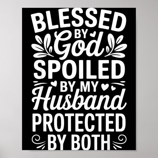 Funny Siled Wife Art For Women Girls Mpy Old Husba Poster (Framsidan)