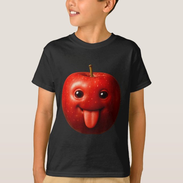 Funny Silly Gen Z Meme Brainrot Humor Tongue Out  T Shirt (Framsida)