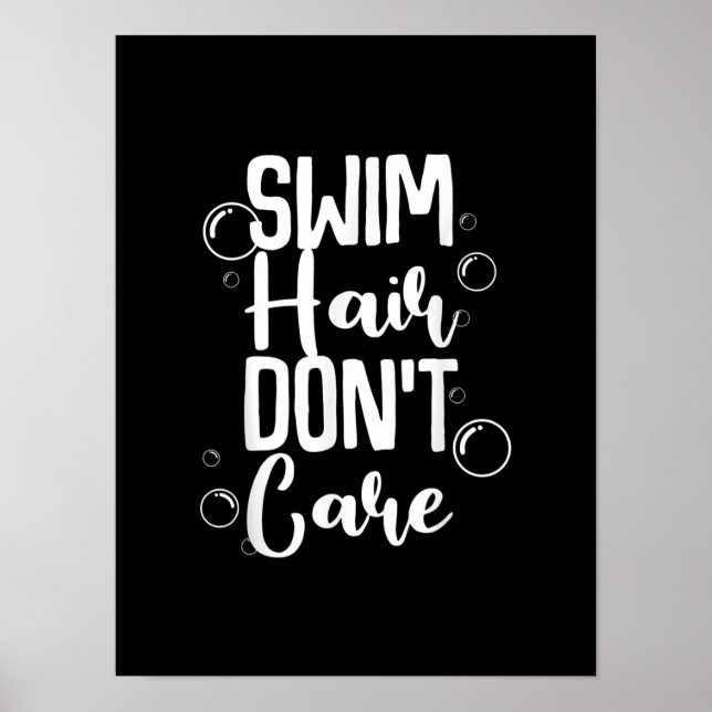 Funny Simma Hair Dont Care Gift Poster (Framsidan)