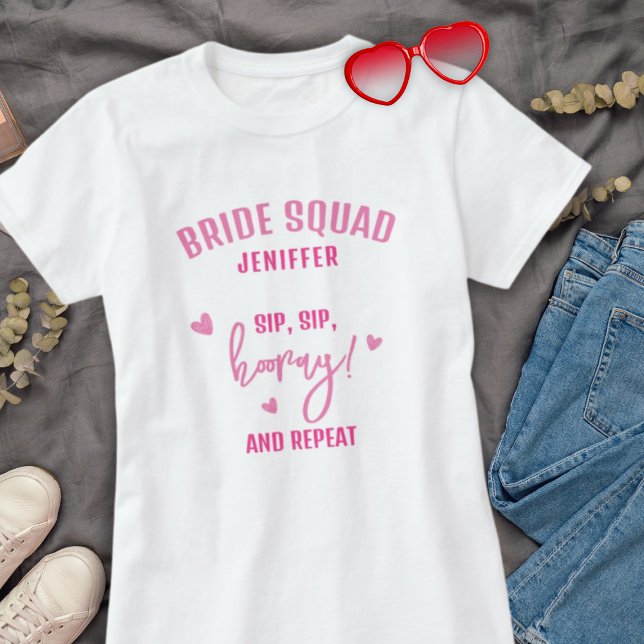 Funny Simple Bridesmaid Bachelorette Bröllop T Shirt (Skapare uppladdad)