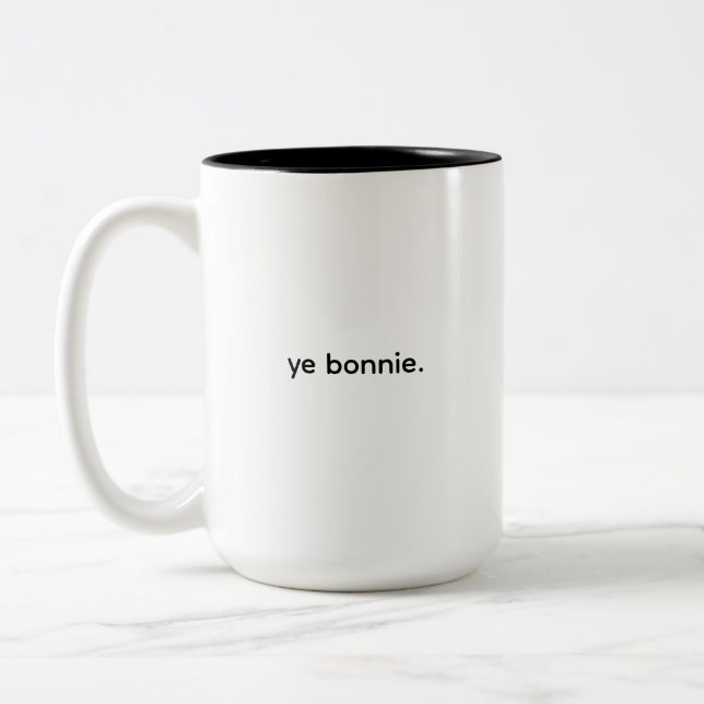 Funny Simple Scottish Mug Två-Tonad Mugg (Vänster)