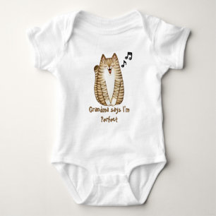 Funny Singing Cat Kitten Grandma säger att jag är T Shirt