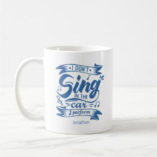 Funny Singing i bilgåvan Kaffemugg