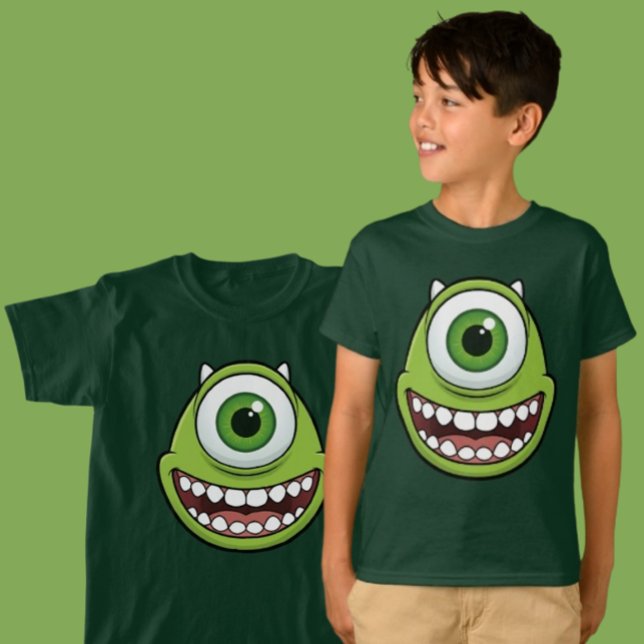 Funny Single-Eye Green Monster Kids Tee (Skapare uppladdad)