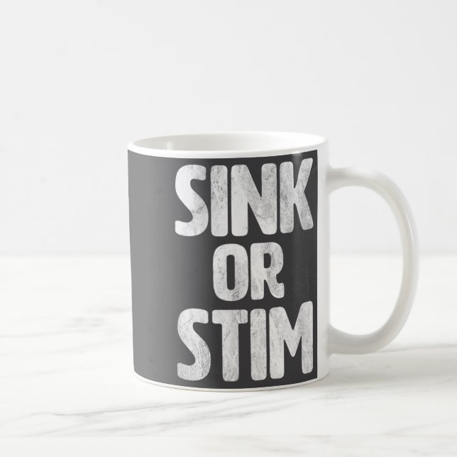 Funny Sink Stim Neurodivergent Normalize Autism St Kaffemugg (Höger)