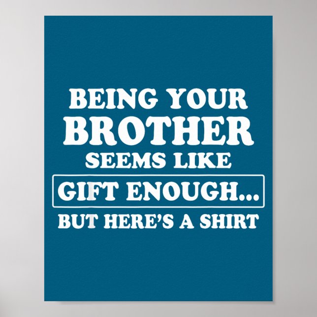 Funny Sister Sarcastic Sibling Humor Quote From Br Poster (Framsidan)