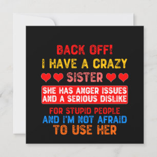 Funny Sister Say Inbjudningar