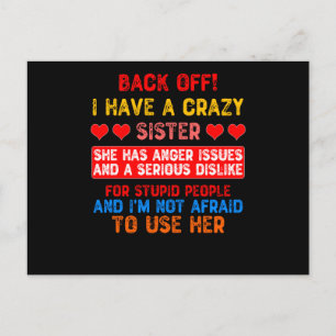 Funny Sister Say Vykort