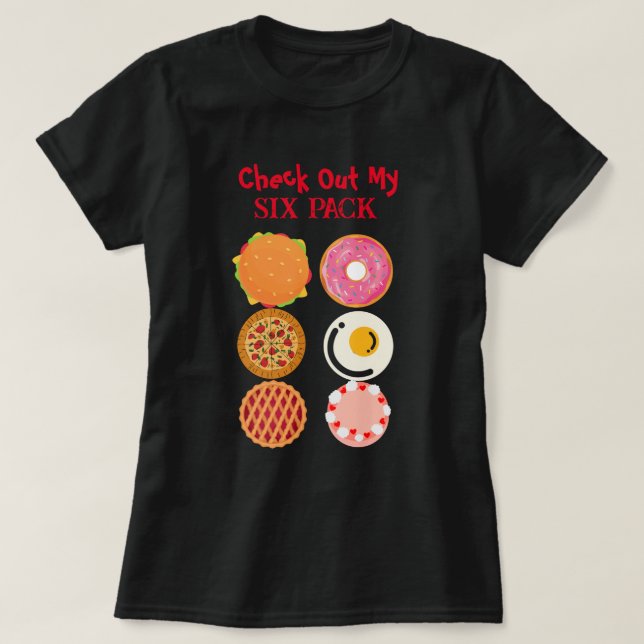 Funny Six Pack T-Shirt (Design framsida)