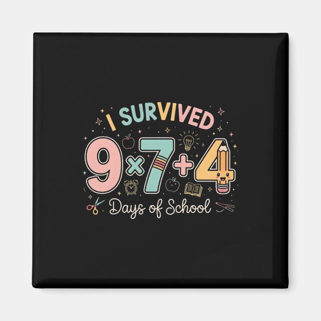 Funny Six Seven 67 Days Of School Meme Math Teache Magnet (Framsidan)
