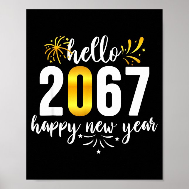 Funny Six Seven 67 Meme Happy New Year  Poster (Framsidan)