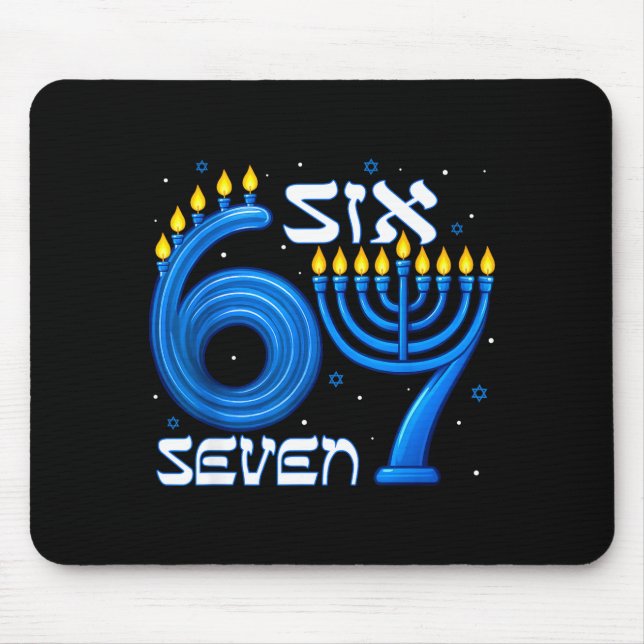 Funny Six Seven 67 Meme Sarcastic Hanukkah Chanuka Musmatta (Framsidan)