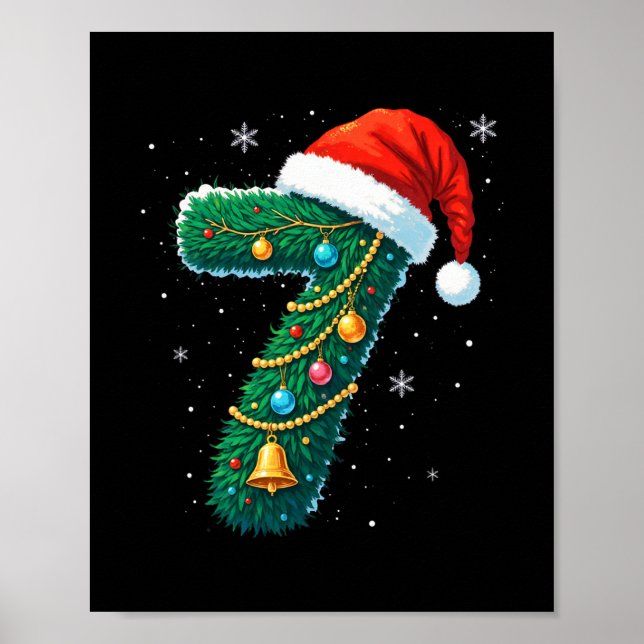 Funny Six Seven 6 7 Meme Design Couples Christmas  Poster (Framsidan)