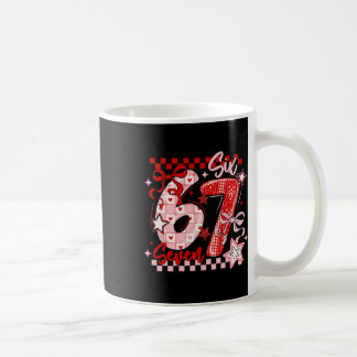 Funny Six Seven 6 7 Meme Valentine Girl  Kaffemugg
