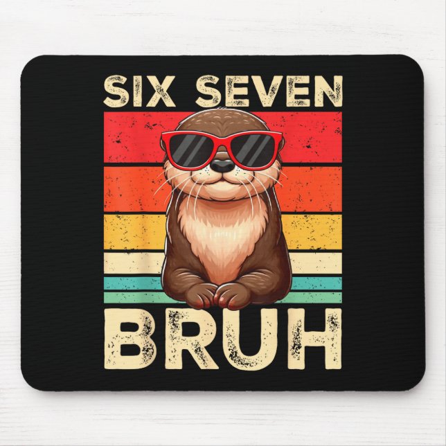 Funny Six Seven Bruh 6 7 Otter Meme Kids Boys Men  Musmatta (Framsidan)