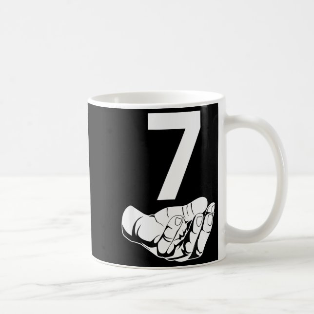 Funny Six Seven Gen Alpha Slang Meme 6 7 Matching  Kaffemugg (Höger)