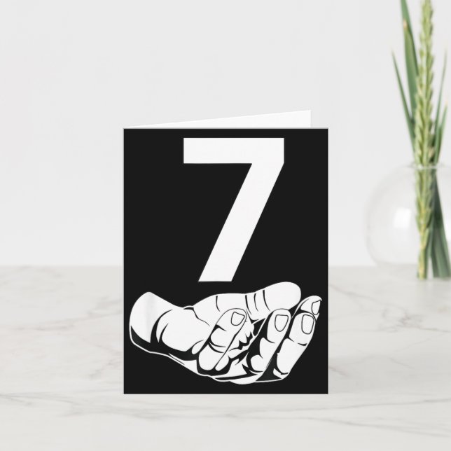 Funny Six Seven Gen Alpha Slang Meme 6 7 Matching  Kort (Framsida)