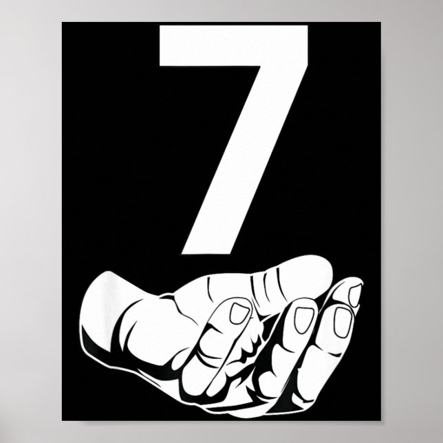 Funny Six Seven Gen Alpha Slang Meme 6 7 Matching  Poster (Framsidan)