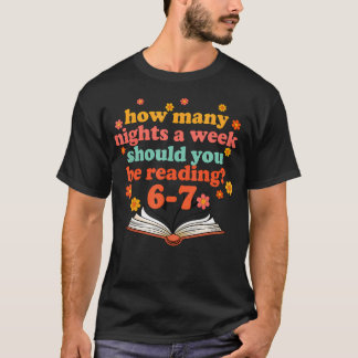 Funny Six Seven Meme 6 7 Teacher Book Reading 6 7 T Shirt