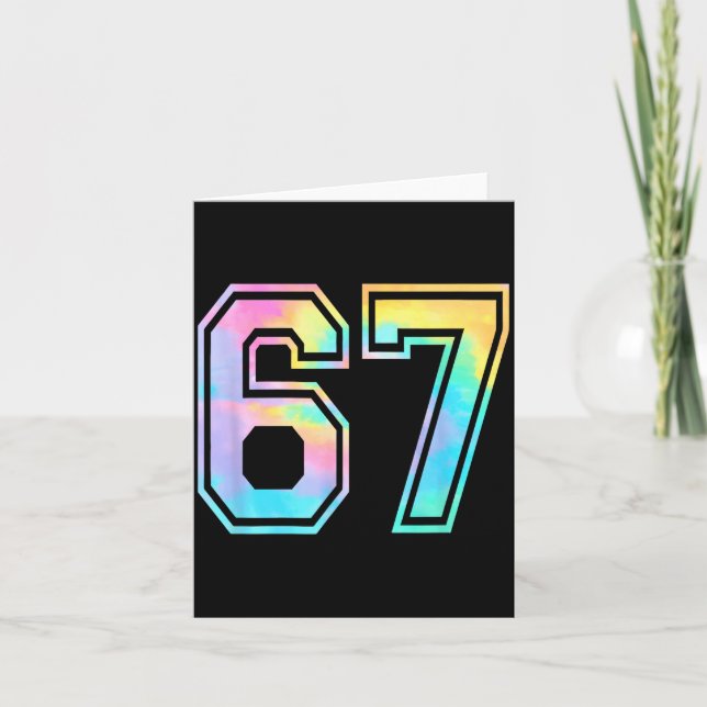 Funny Six Seven Meme Gen Alpha Slang  Kort (Framsida)