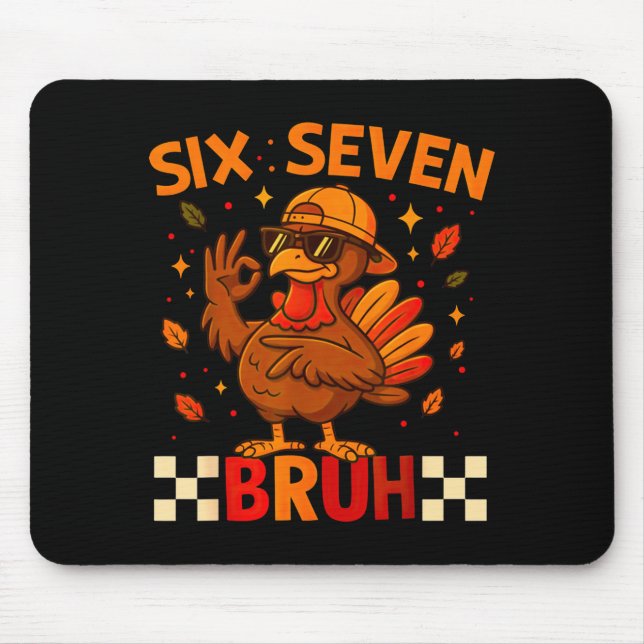 Funny Six Seven Meme Turkey Kids Bruh, 67 Thanksgi Musmatta (Framsidan)