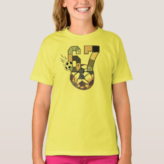Funny Six Seven Soccer T Shirt