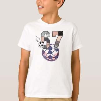 Funny Six Seven Soccer T Shirt
