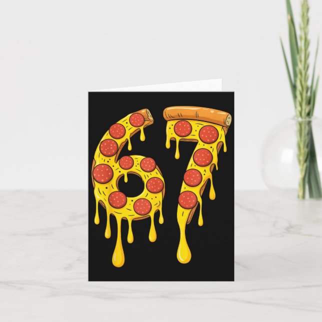 Funny Six Seven Zza 67 Number  Kort (Framsida)