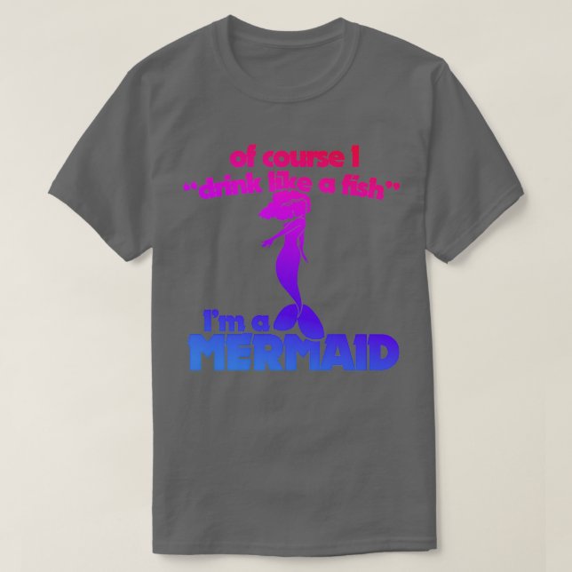 Funny Sjöjungfru Humor T Shirt (Design framsida)
