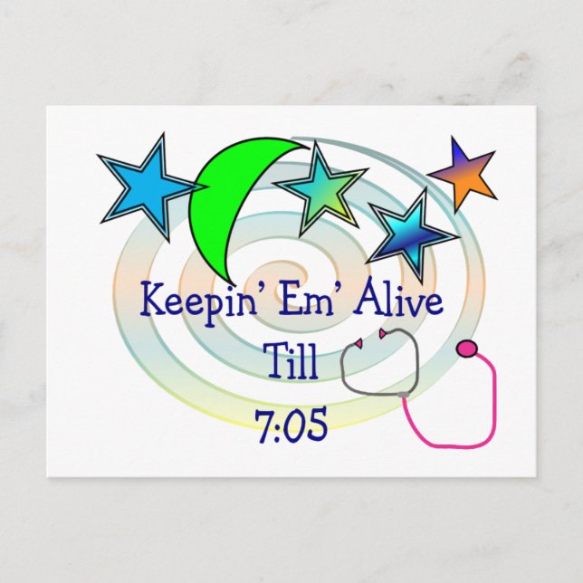 Funny sjuksköterska T-Shirts och presenter Vykort (Framsida)