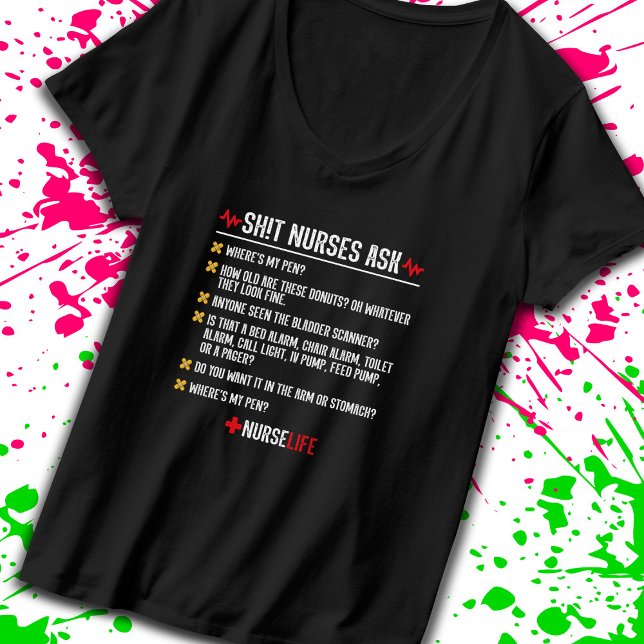 Funny sjuksköterskegåva - Sjuksköterska vid sjukhu T Shirt (Inject a dose of humor into your nursing profession with our sarcastic t-shirt! -Teemixer)